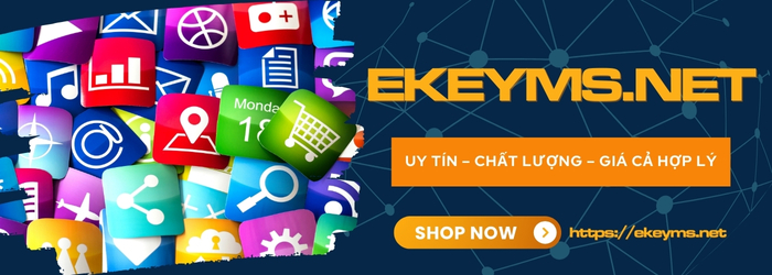 Mua phần mềm Microsoft chính hãng, giá tốt tại Ekeyms.net