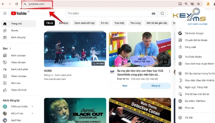 Đăng ký tài khoản YouTube Premium trên thiết bị máy tính