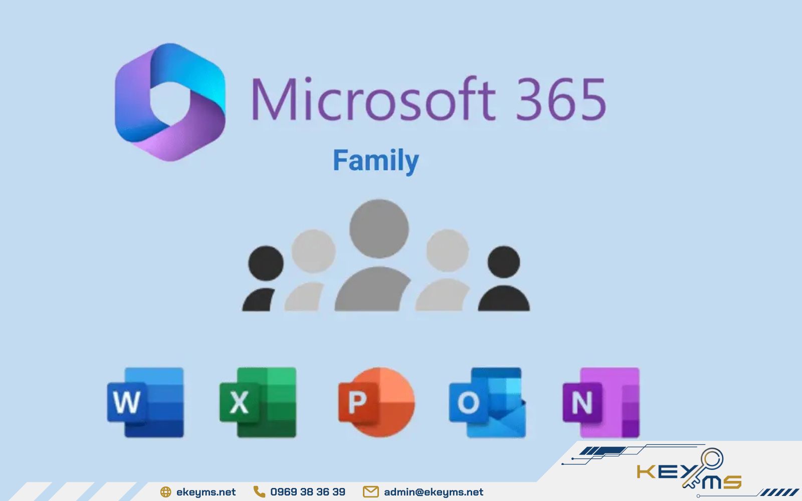 Mua user office family để truy cập đầy đủ các ứng dụng Microsoft và sử dụng trên nhiều thiết bị
