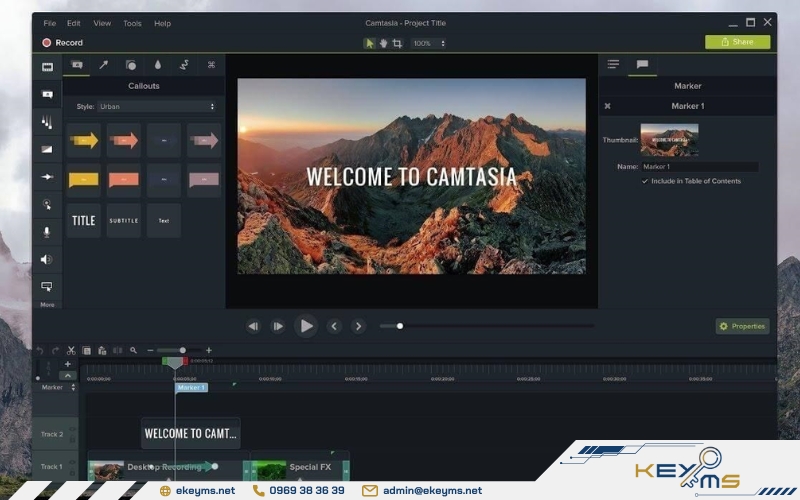 Sáng tạo video hiệu quả hơn với Camtasia nhờ loạt tính năng chỉnh sửa mạnh mẽ