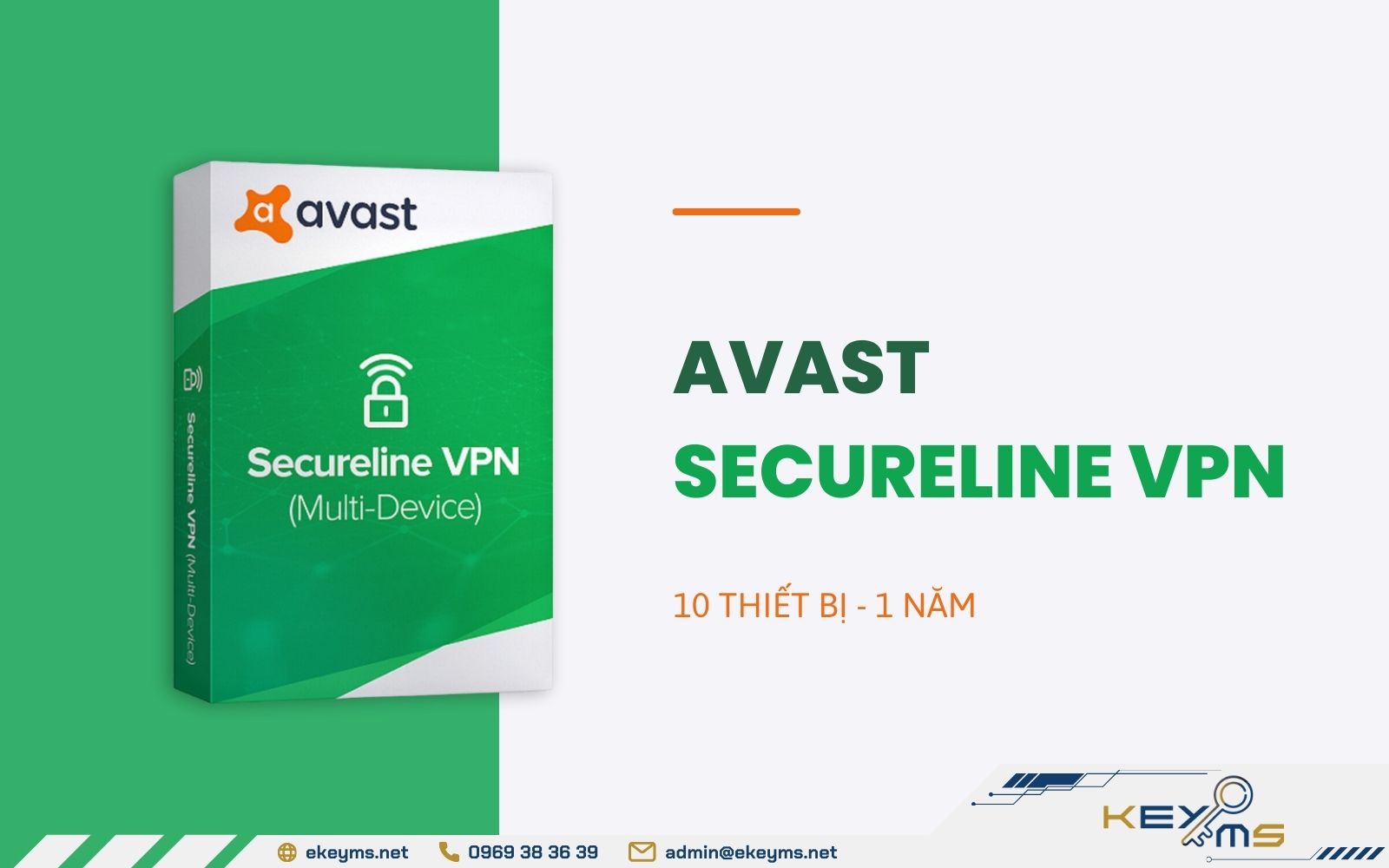 Code kích hoạt Avast VPN 12 tháng - Giá chỉ từ 149k tại Ekeyms.net