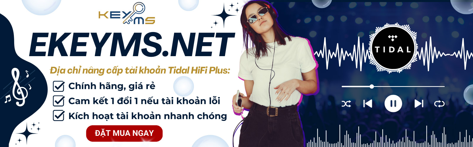Ekeyms.net - Địa chỉ bán User Tidal Hifi Plus chính hãng, giá tốt