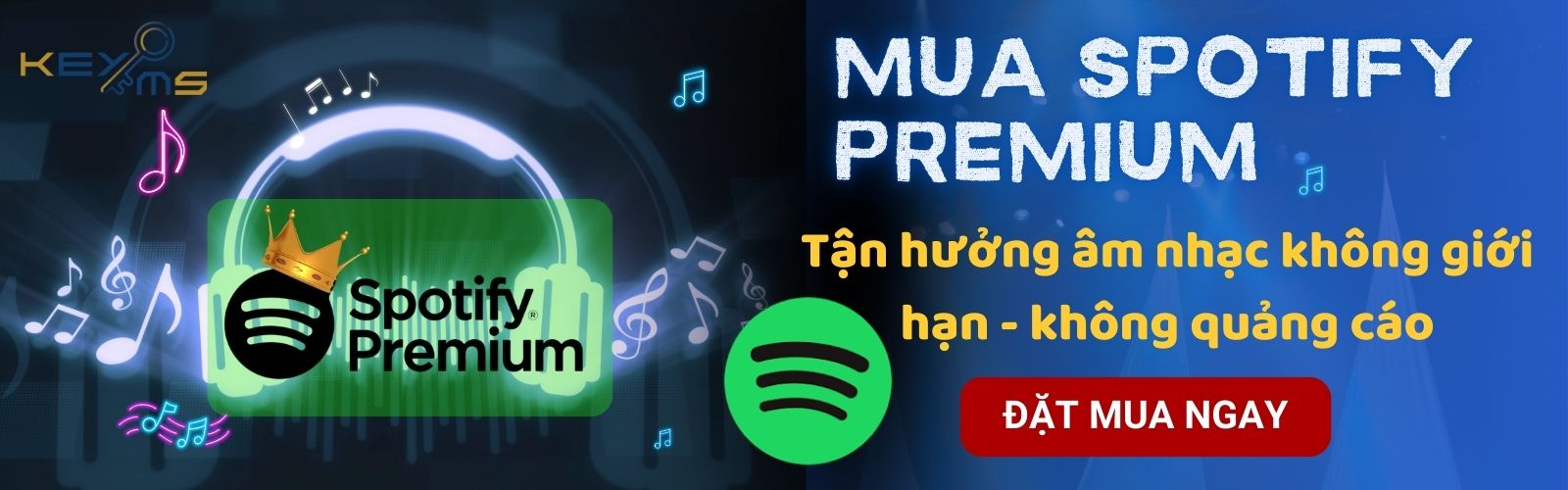 Liên hệ Ekeyms.net để nâng cấp gói Spotify Premium