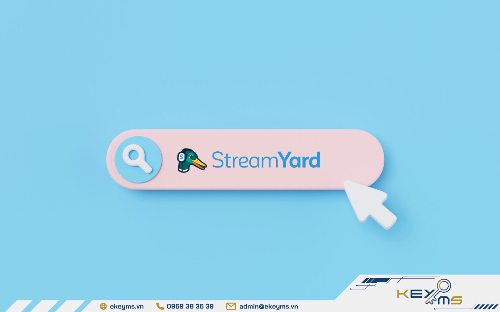 Sử dụng tài khoản StreamYard chính chủ tại Ekeyms mọi lúc mọi nơi qua trình duyệt web