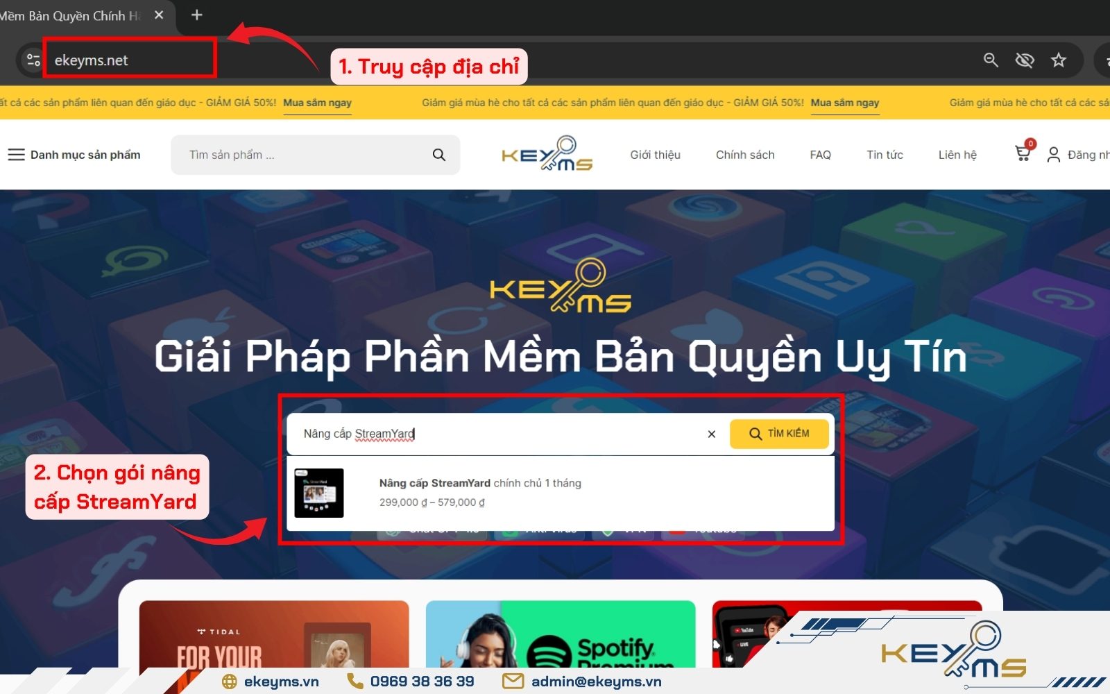 Nâng cấp StreamYard tại Ekeyms dễ dàng giúp nâng cao trải nghiệm livestream 