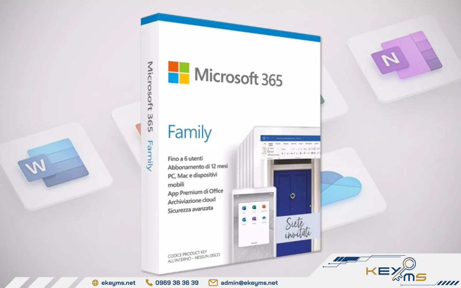 Office 365 Family là gói dịch vụ cho phép nhiều người trong gia đình sử dụng các ứng dụng Office và OneDrive