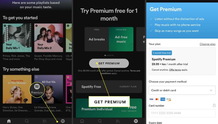 Dùng thử Spotify Premium hoàn toàn miễn phí, không tính phí ẩn