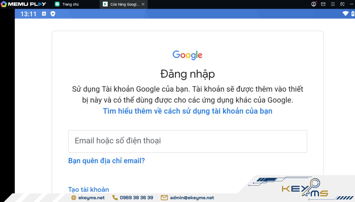 Đăng nhập Gmail để bắt đầu cài đặt ứng dụng ELSA Speak trên máy tính