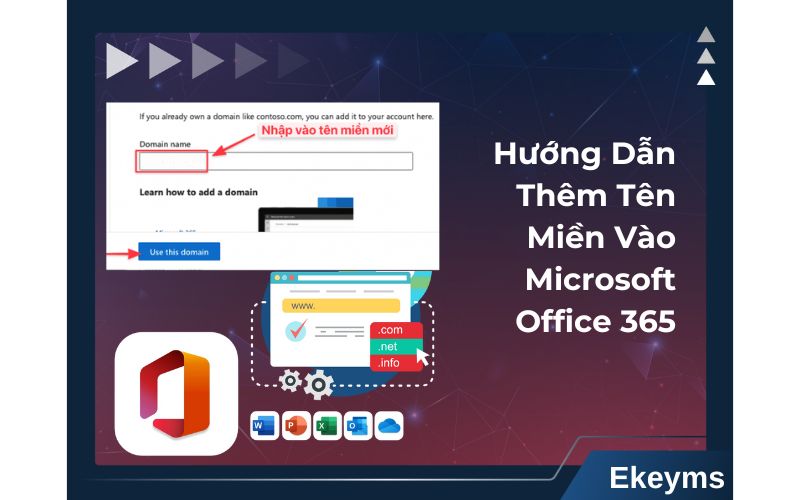 Cách add tên miền vào Office 365