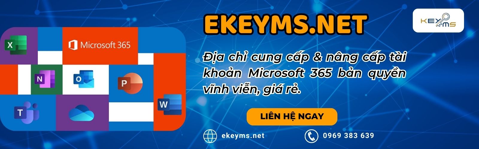 Mua key Microsoft Office 365 bản quyền tại Ekeyms