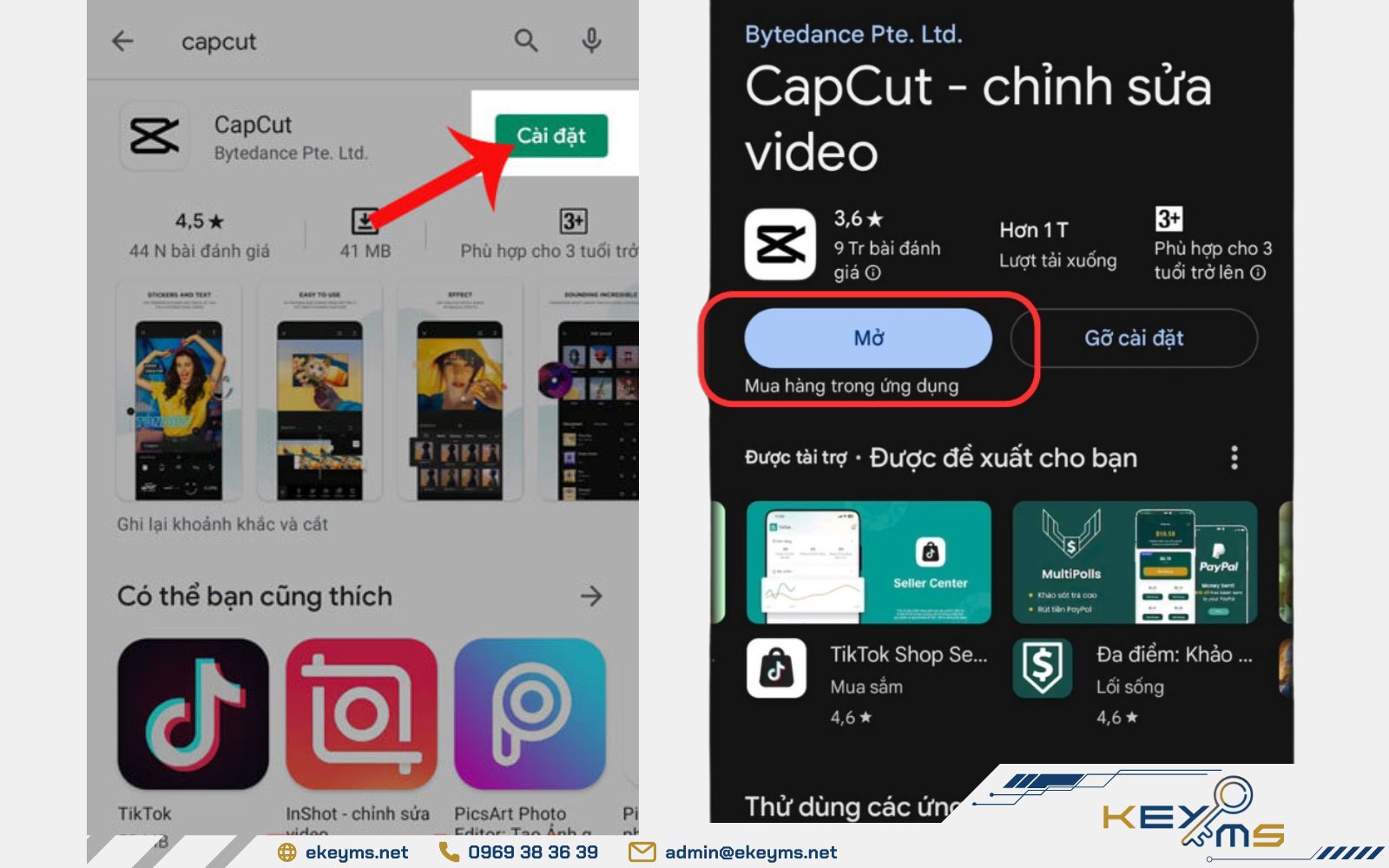 Cách tải Capcut Pro cho Android