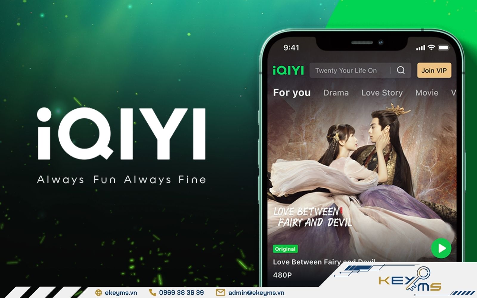 Đăng ký tài khoản xem phim iQIYI bản quyền