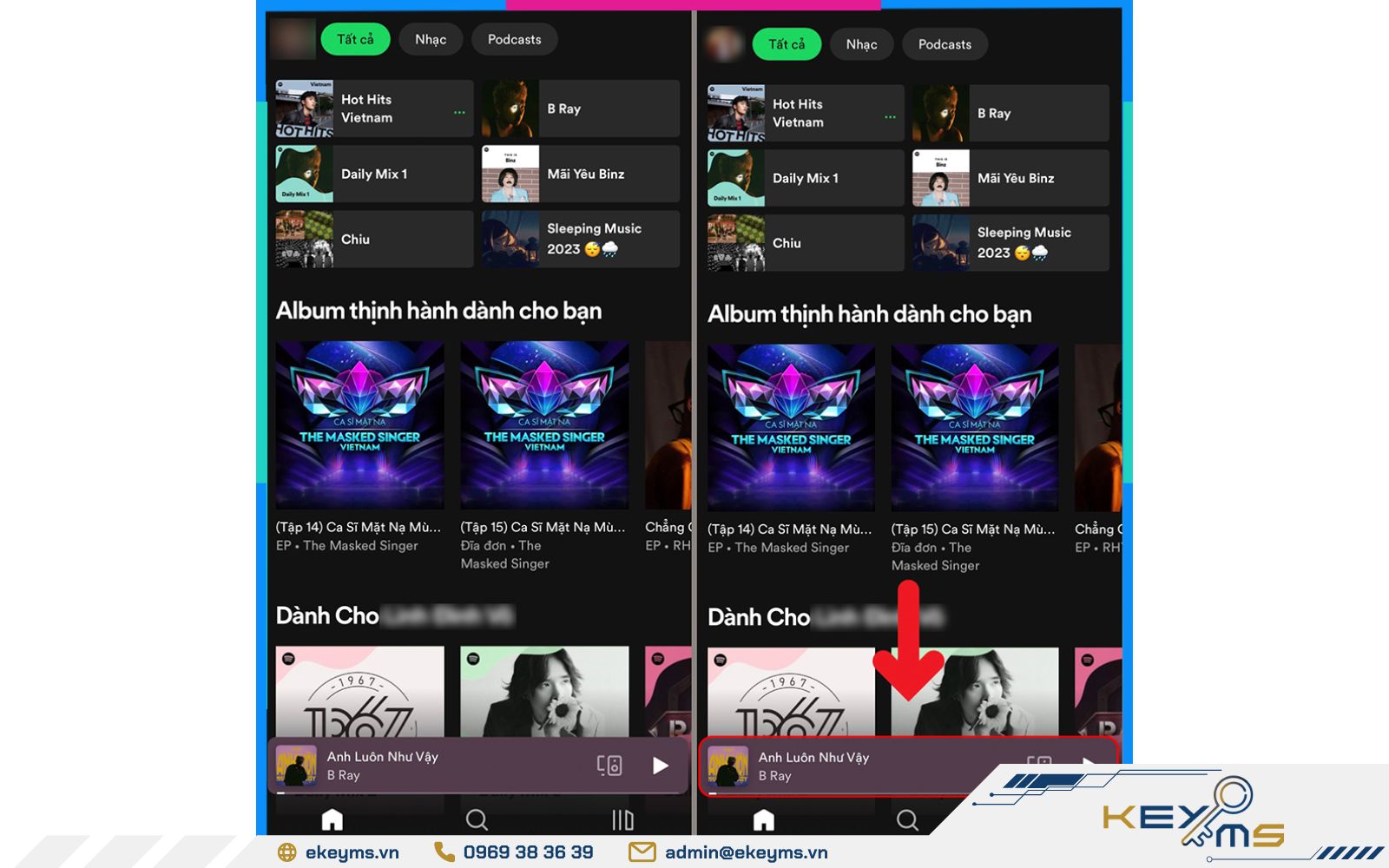 Đăng nhập tài khoản stream nhạc Spotify