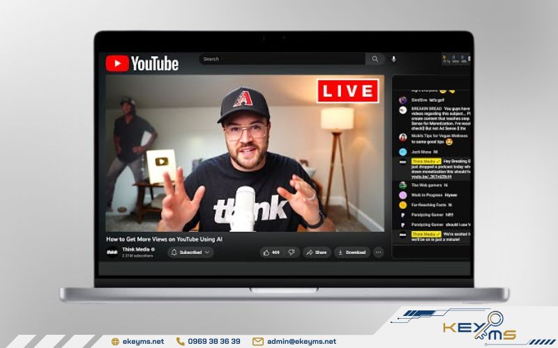 Cách bật bình luận khi livestream trên YouTube