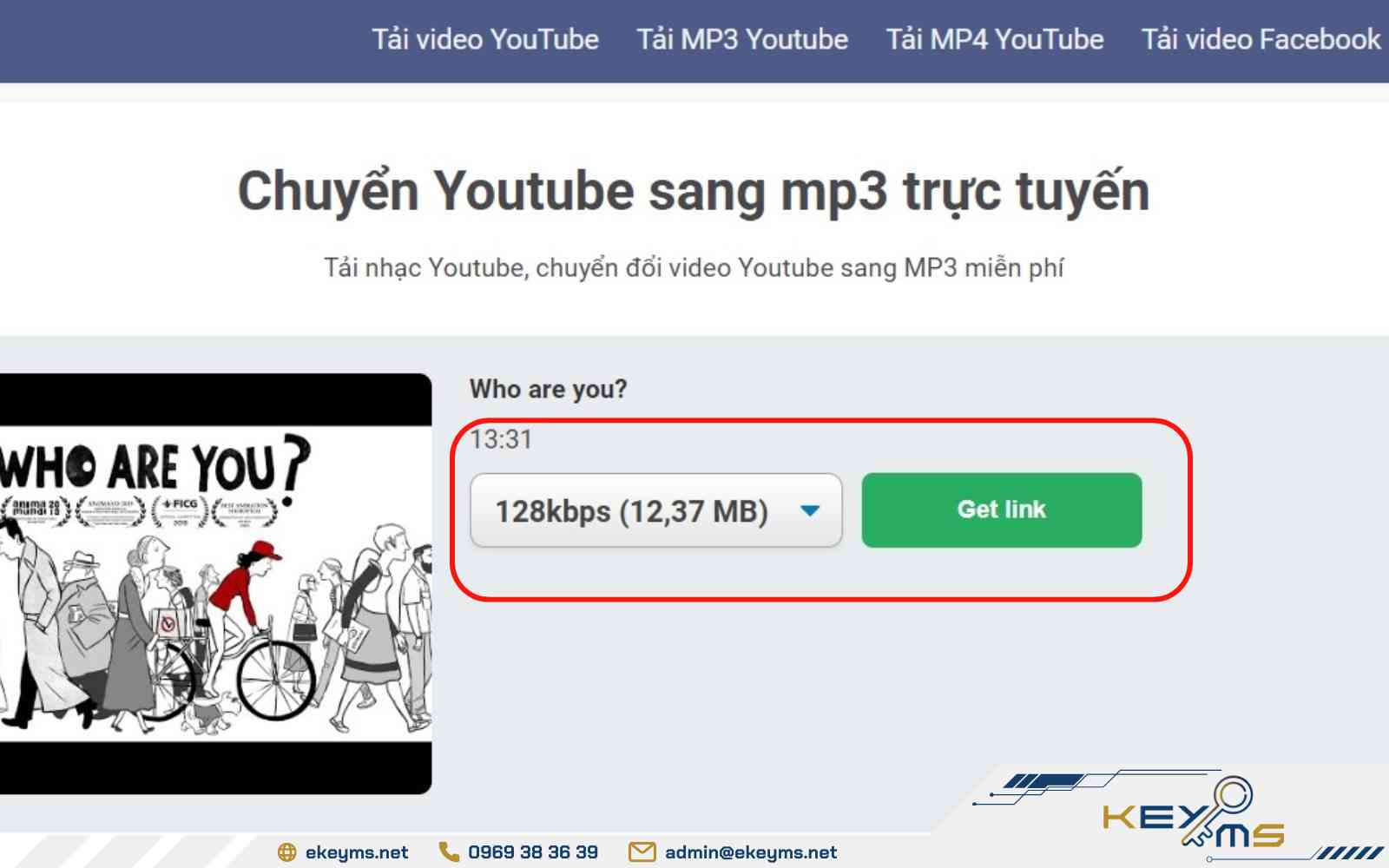 Cách chuyển nhạc từ YouTube sang Zing MP3 bằng web yt5s.io