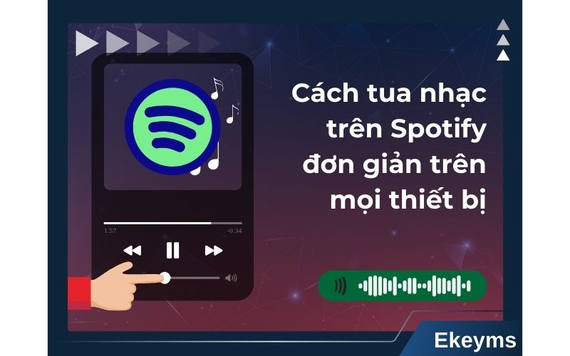 cách tua bài hát trên Spotify