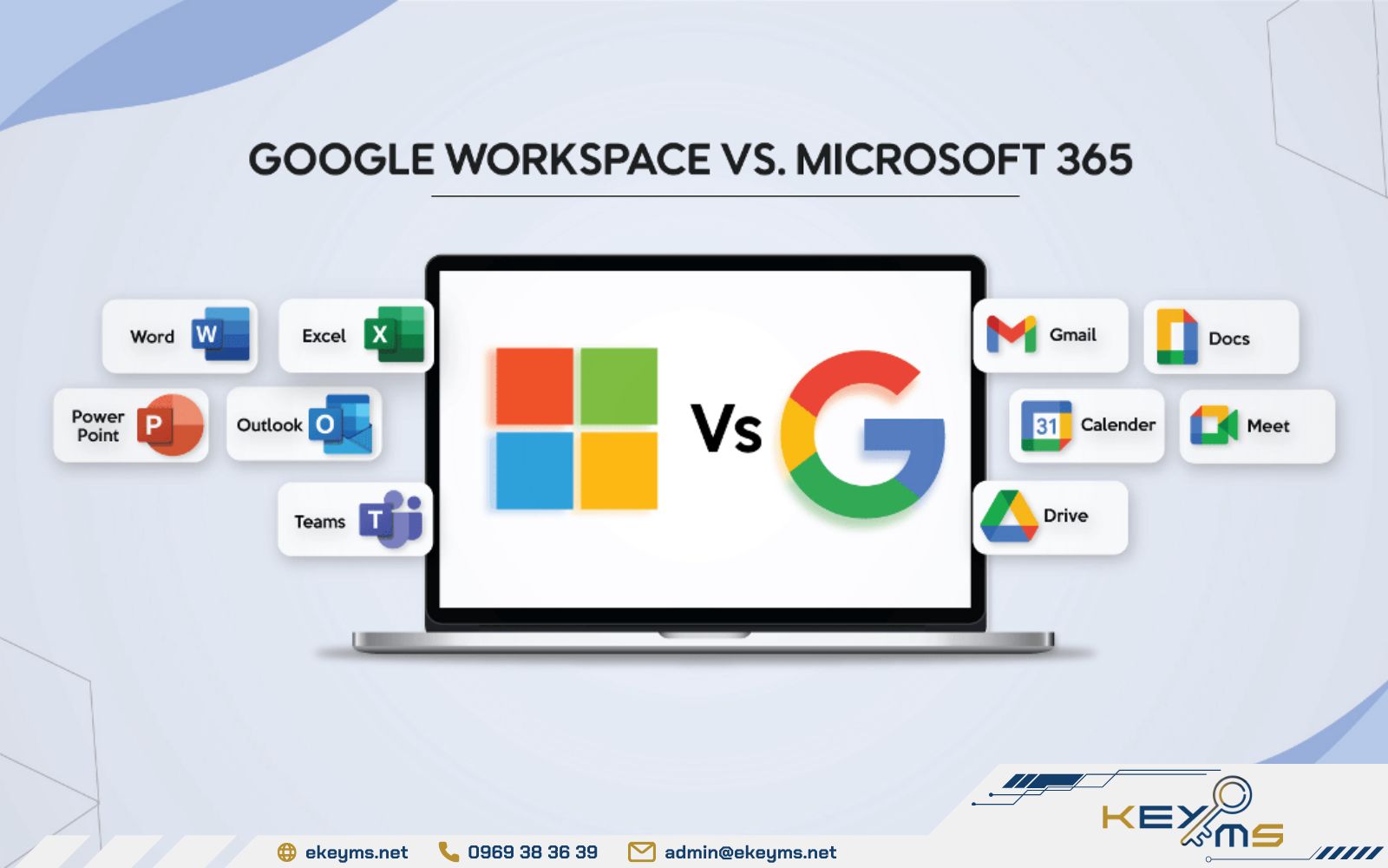 Google Workspace hay Office 365 đều chú trọng đến việc chăm sóc, hỗ trợ khách hàng