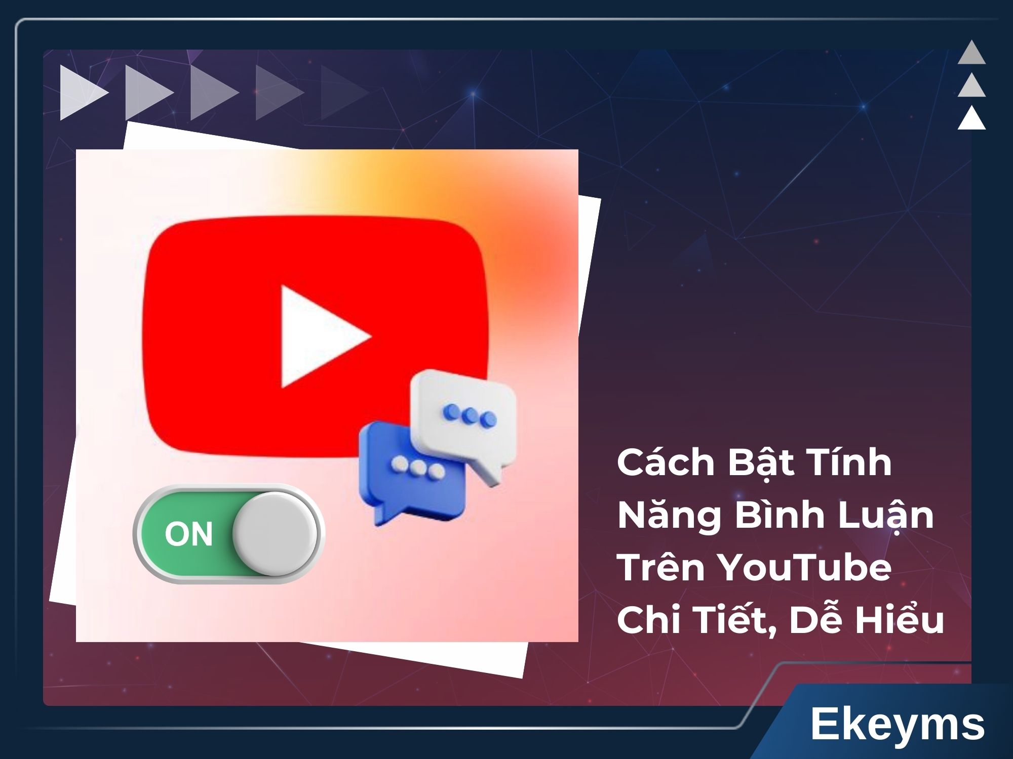 Cách để bật tính năng bình luận trên YouTube