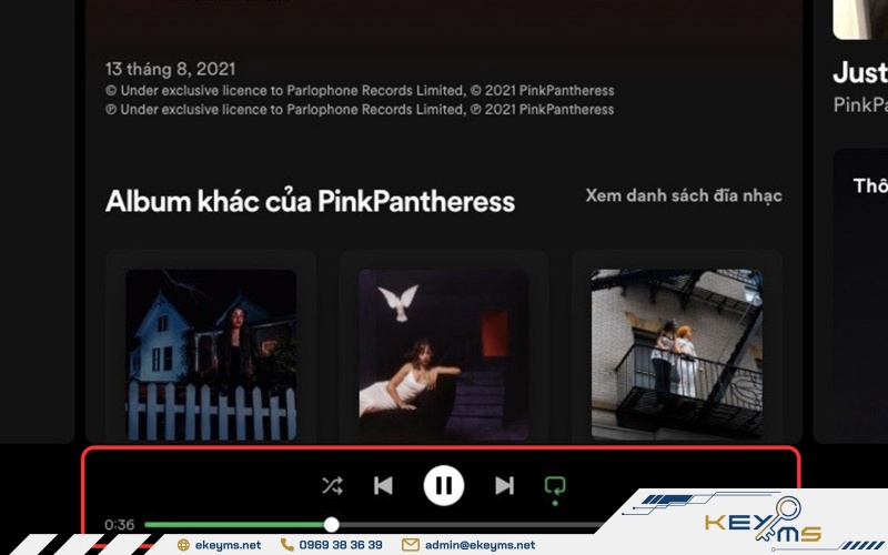 Kéo thanh phát đến vị trí mong muốn