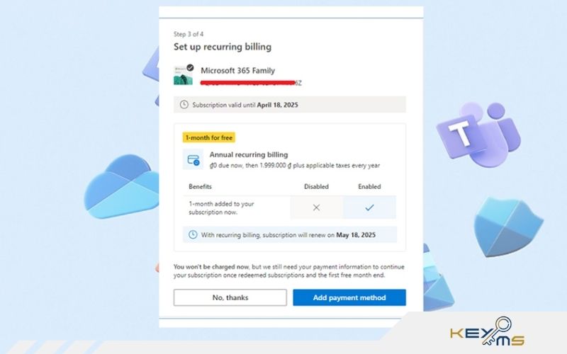 Có nhiều cách quản lý thời hạn sử dụng Office 365