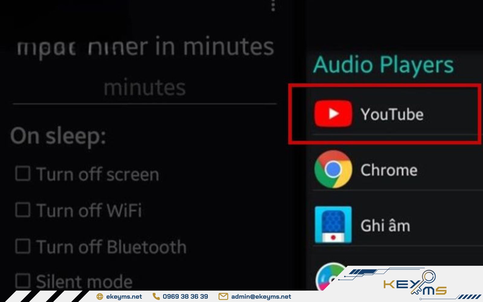 Cách hẹn giờ tắt trên youtube qua ứng dụng Sleep Timer