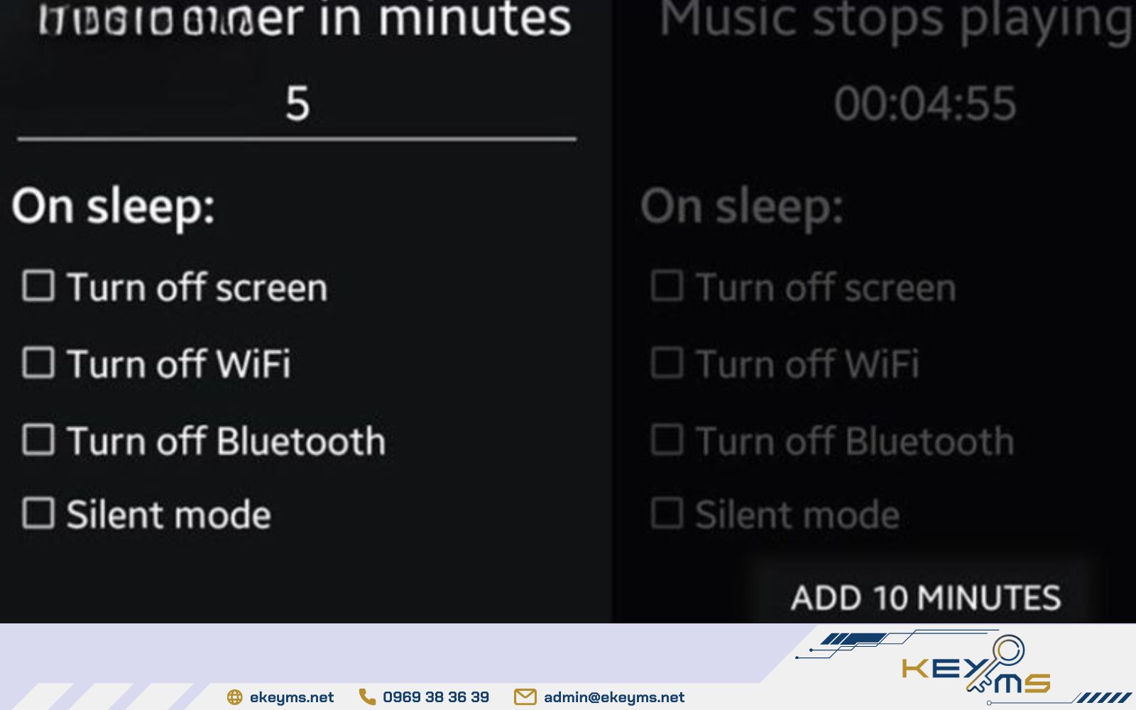 Tùy chọn chế độ hẹn giờ tắt Youtube Premium
