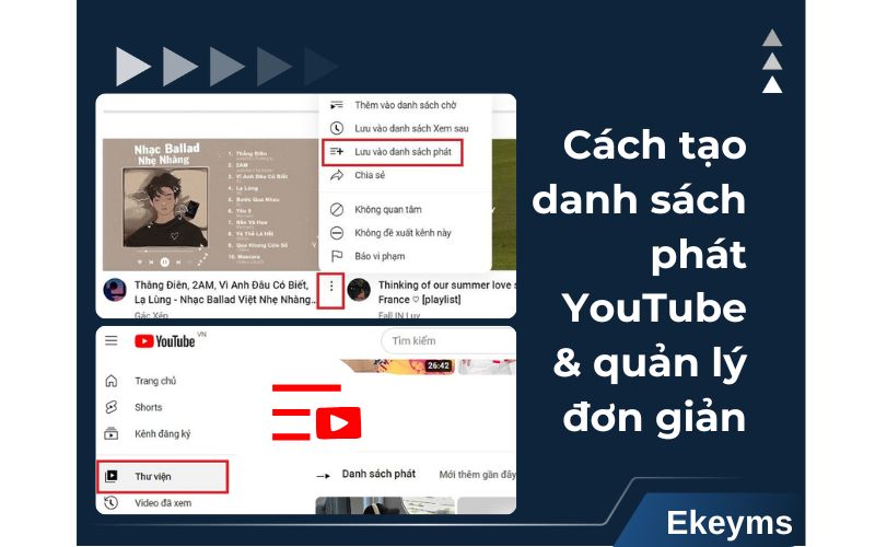 Cách tạo danh sách phát YouTube
