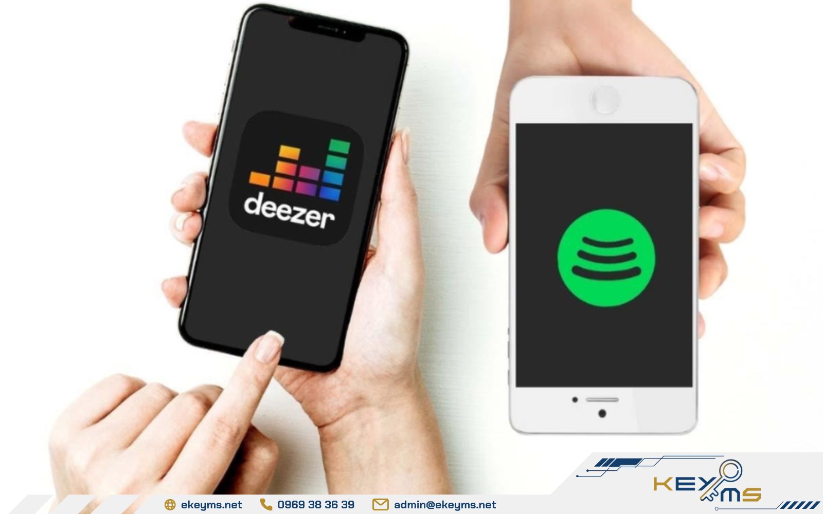 Deezer so với Spotify đều có những điểm khác biệt về âm thanh, giá cả, tính năng