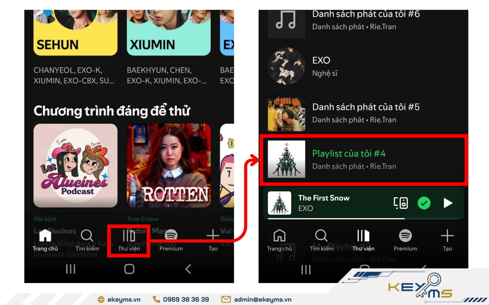 Cách chia sẻ list nhạc trên Spotify lên mạng xã hội