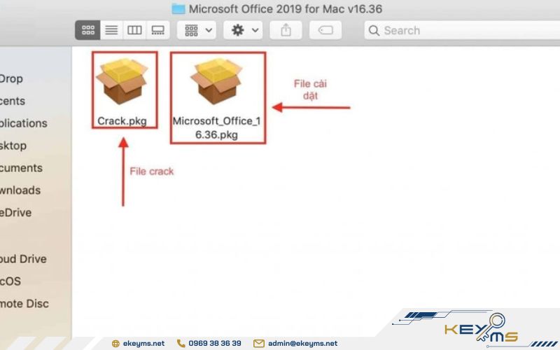 Giải nén file đuôi .dmg