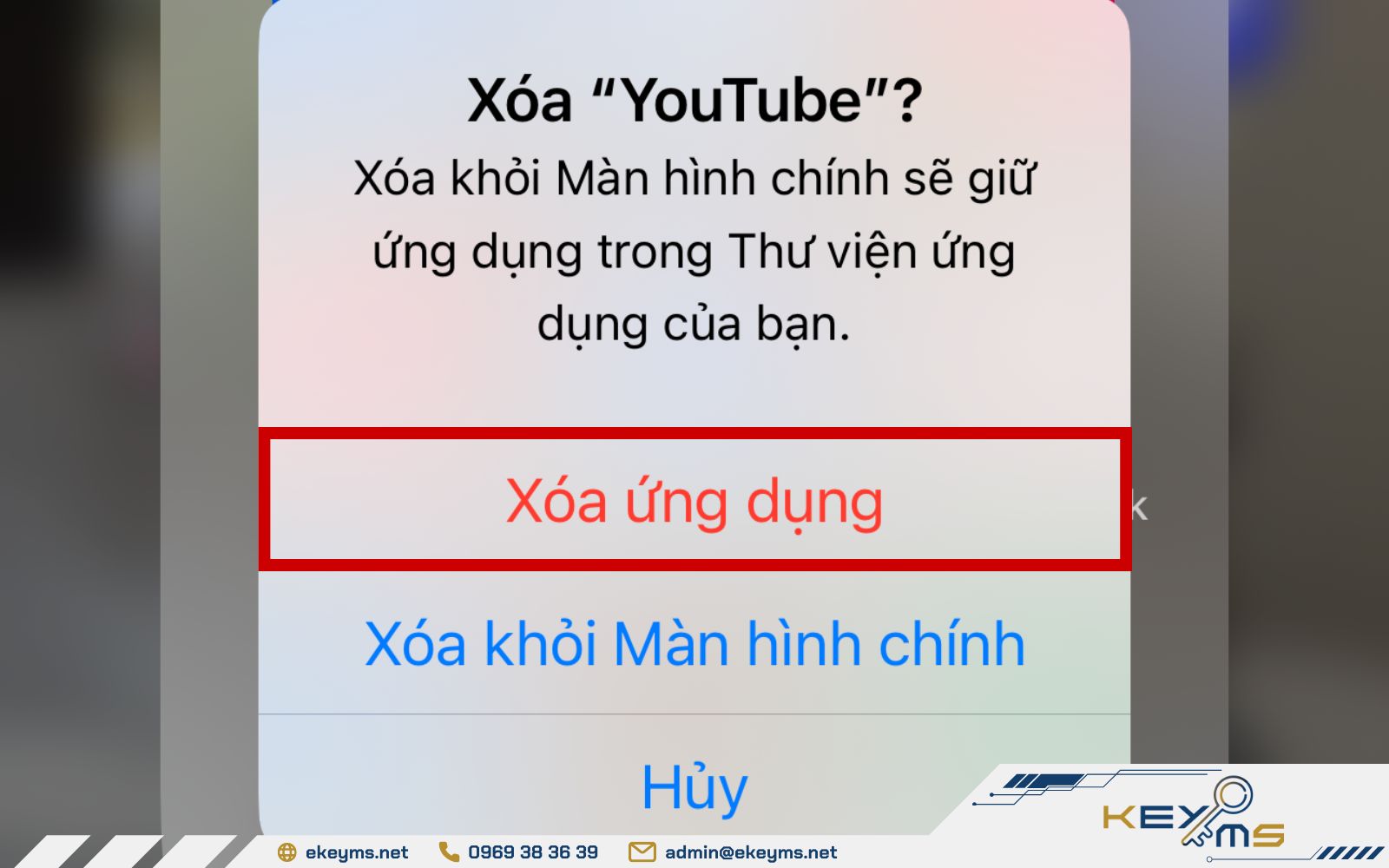 Cài đặt lại Youtube để khắc phục lỗi Youtube bị thoát đột ngột