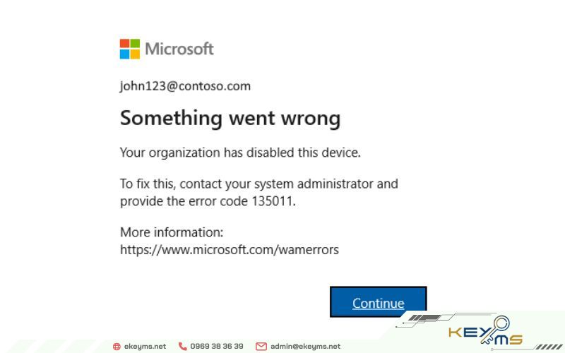 Lỗi không đăng nhập được vào tài khoản Office 365