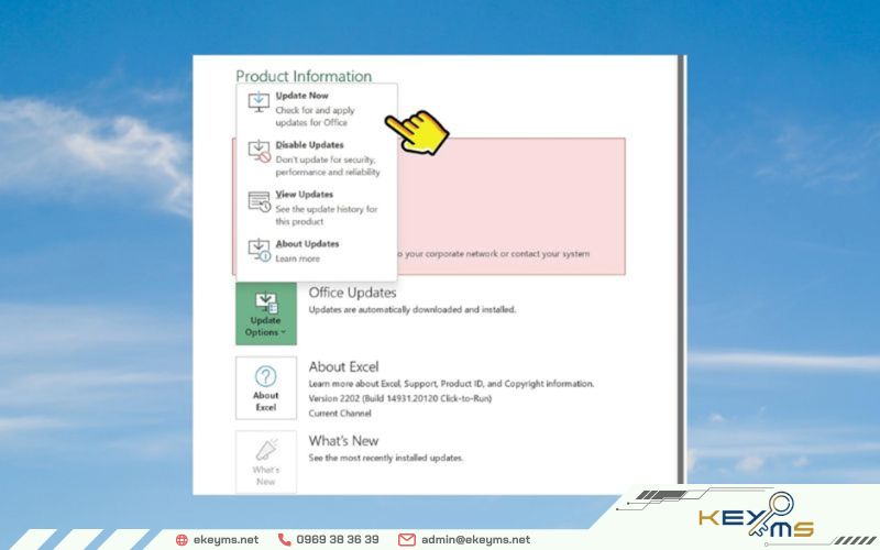 Lỗi không mở được Microsoft Office 365