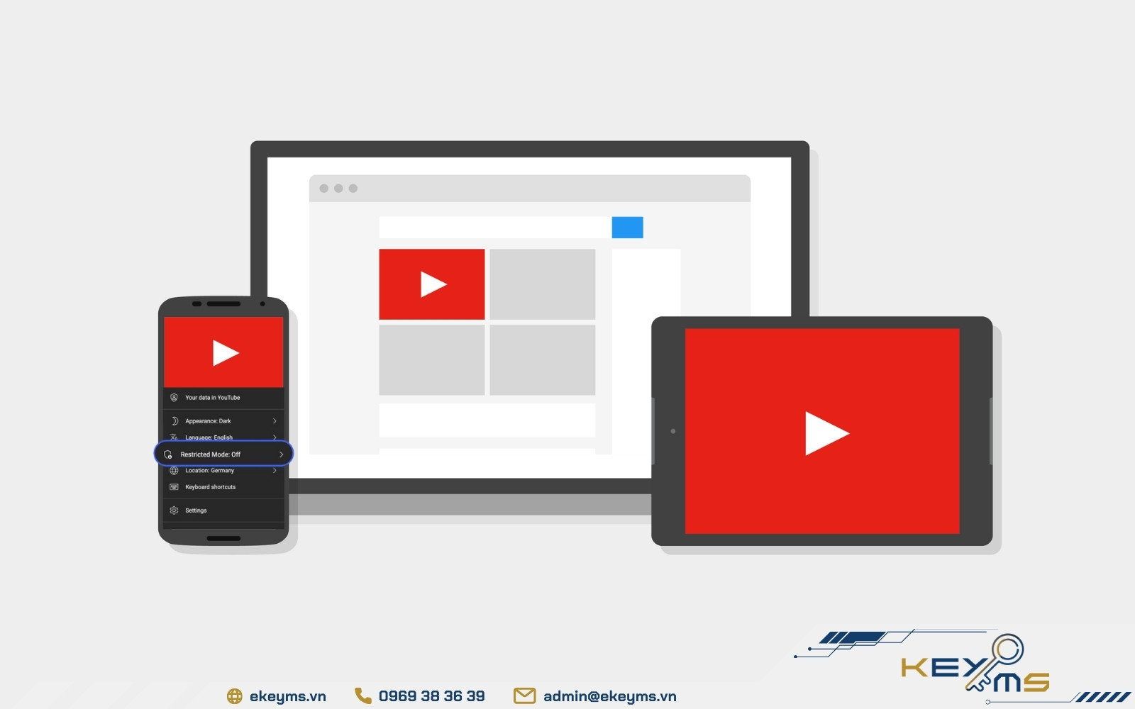 Cách bật/tắt chế độ hạn chế độ tuổi trên YouTube sẽ riêng biệt tùy theo thiết bị