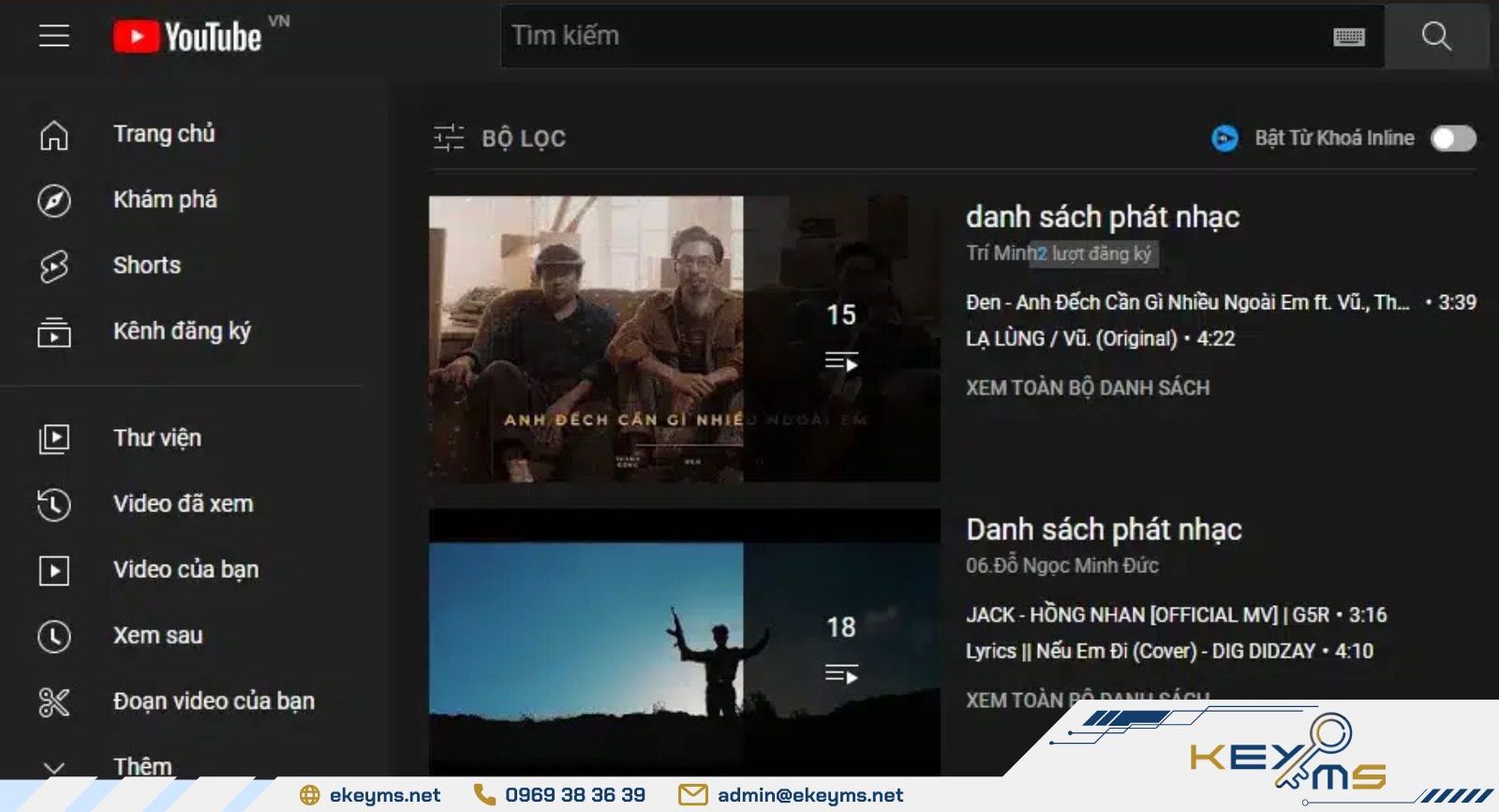 Tạo danh sách phát YouTube giúp người xem video thuận tiện, liền mạch hơn