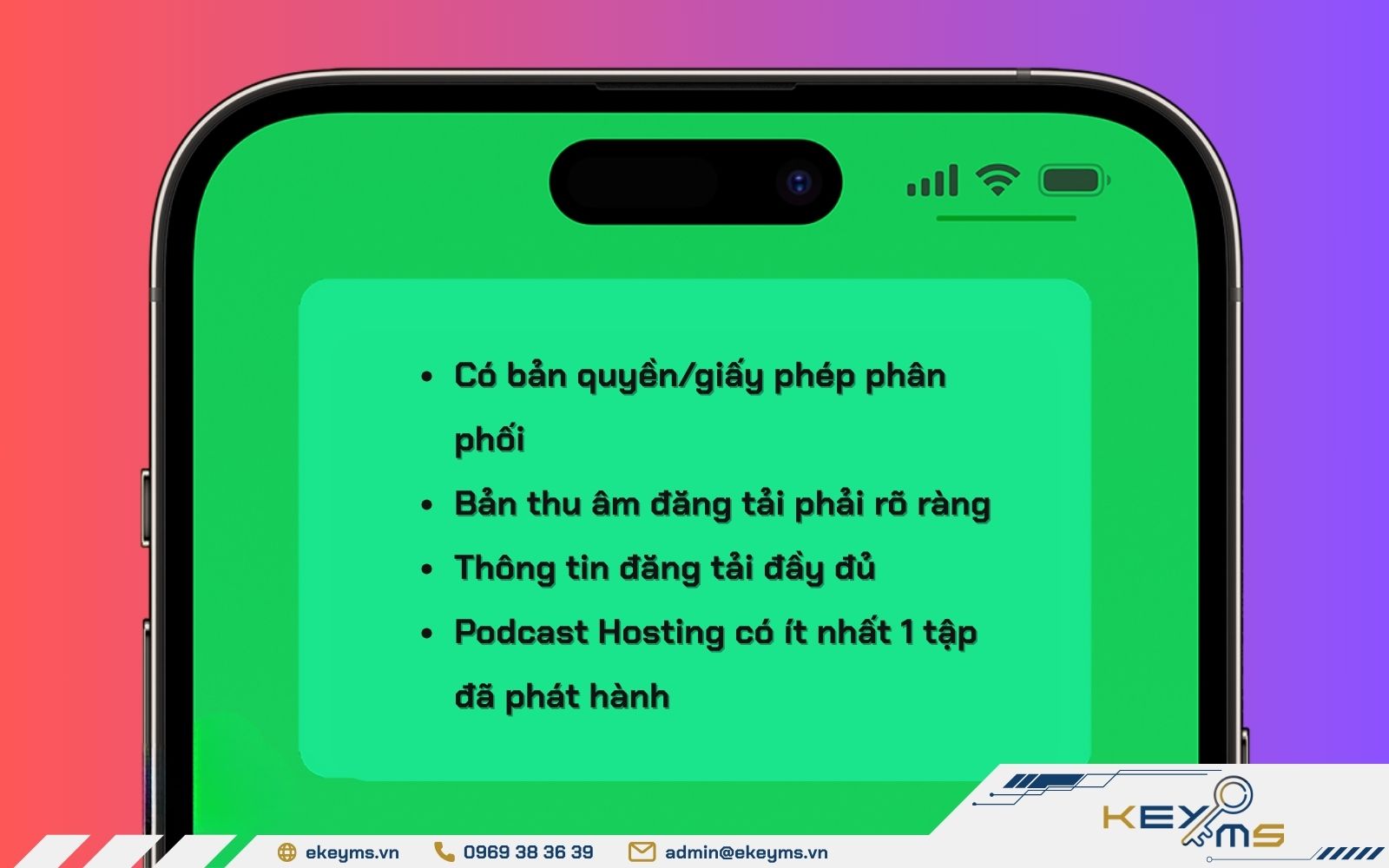 Điều kiện để đăng nhạc lên Spotify