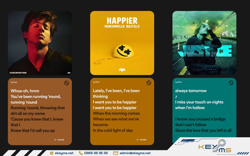 Để hiển thị lời nhạc Spotify, bạn cần đáp ứng đủ các điều kiện
