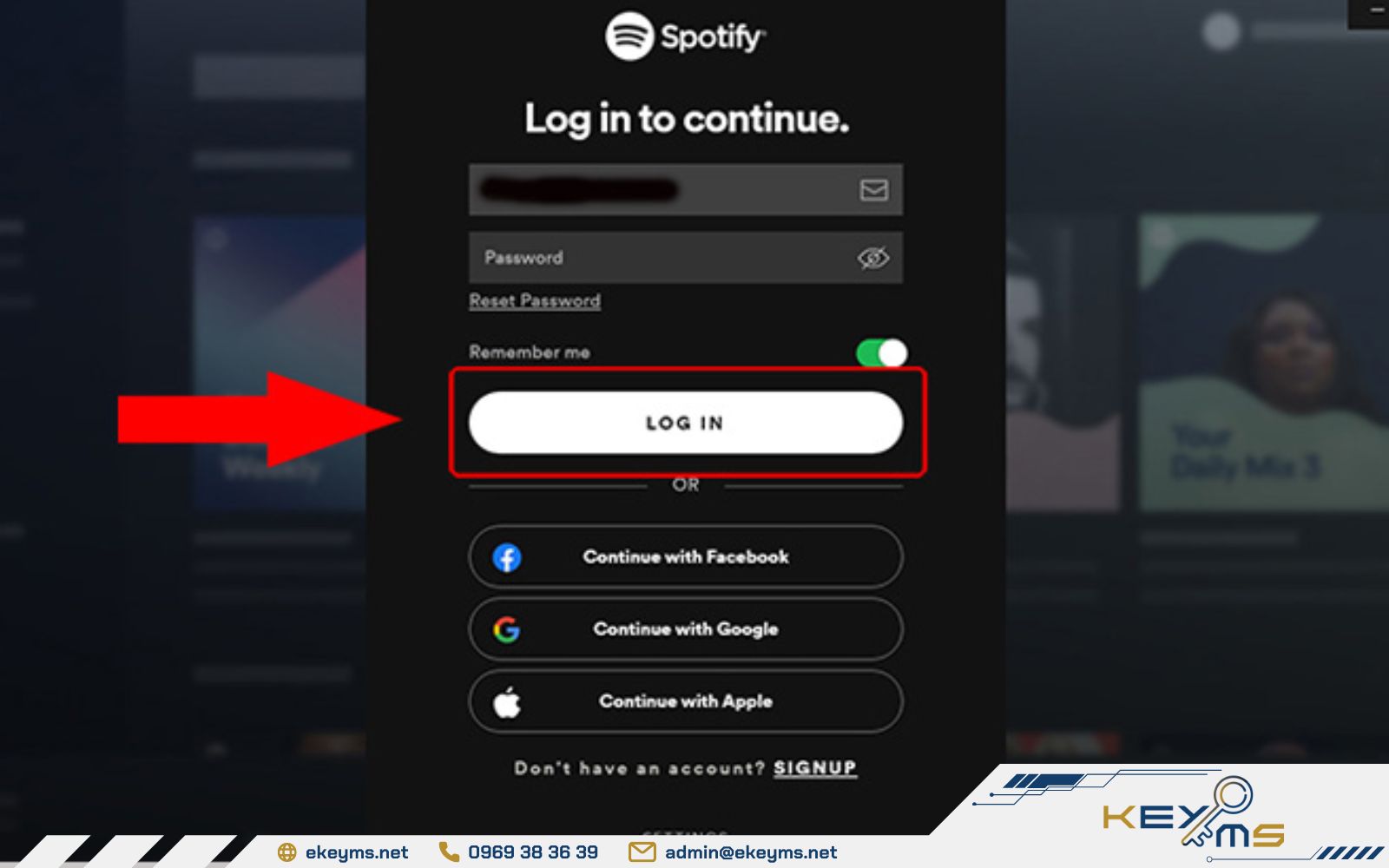 Khởi động ứng dụng Spotify trên máy hoặc trình duyệt web
