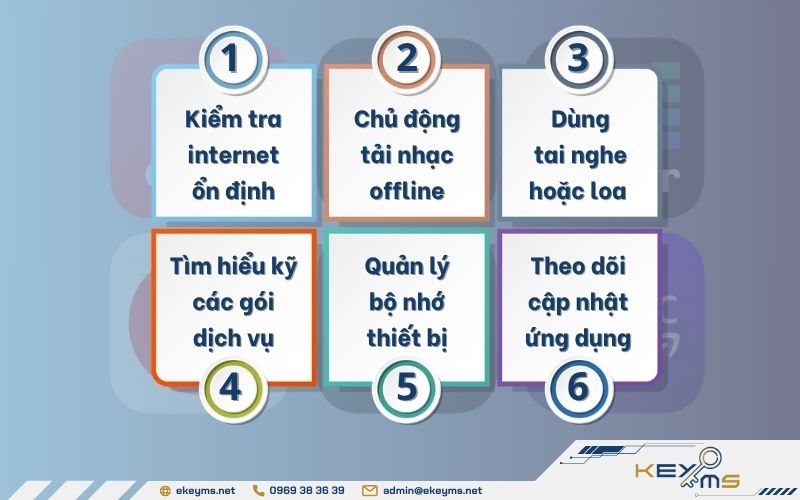 Lưu ý khi sử dụng phần mềm nghe nhạc chất lượng cao