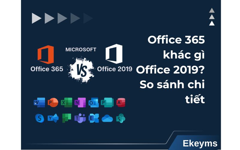 Office 365 khác gì Office 2019