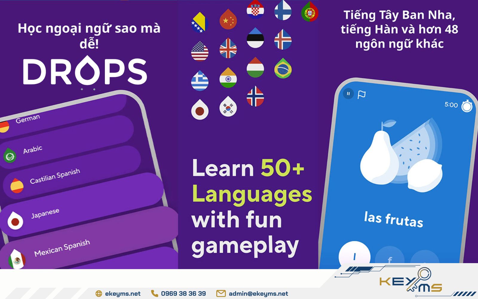 Drops - Ứng dụng học tiếng Anh miễn phí