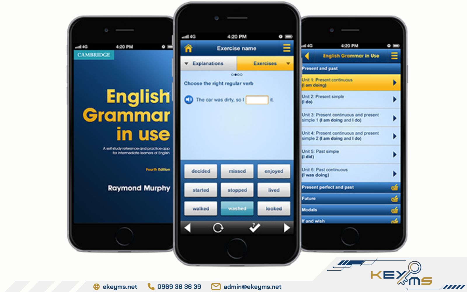 Học tiếng Anh qua phần mềm Grammar in Use with Test