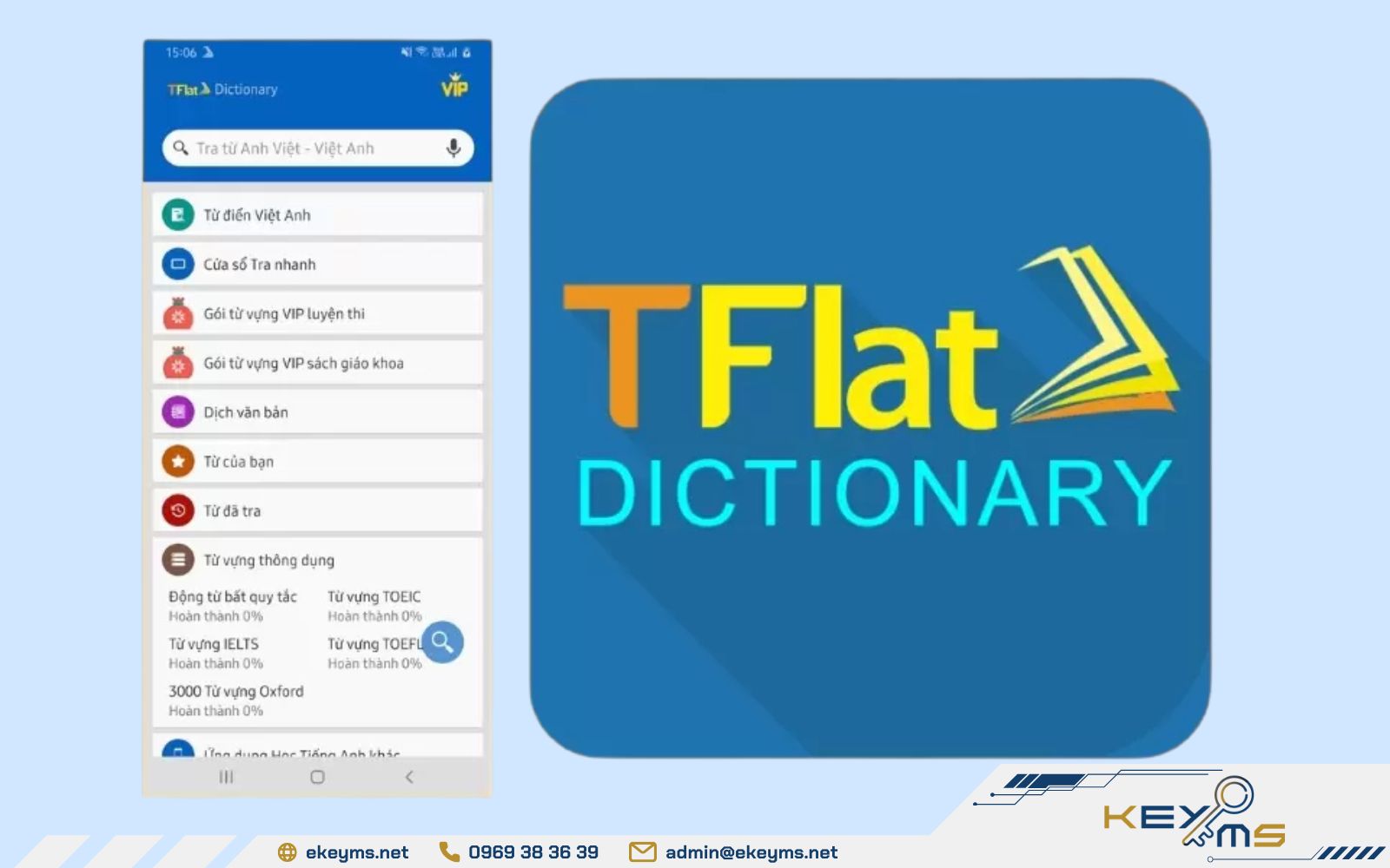 Ứng dụng học tiếng Anh - TFlat