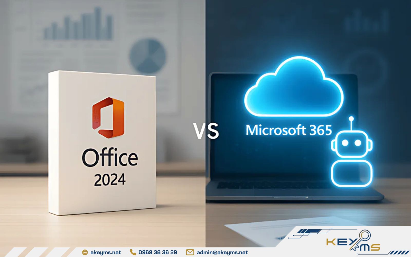 Tính năng đi kèm của Office 365 và Office 2024