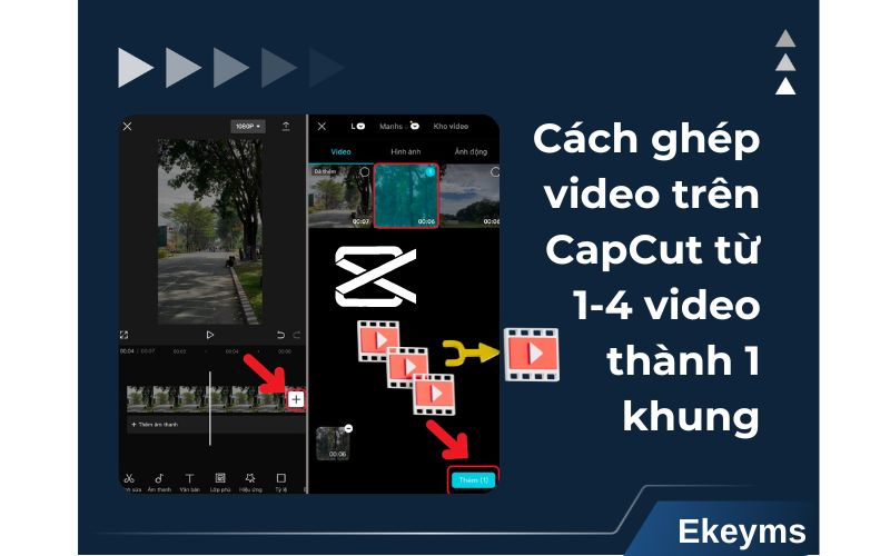 Cách ghép video trên CapCut