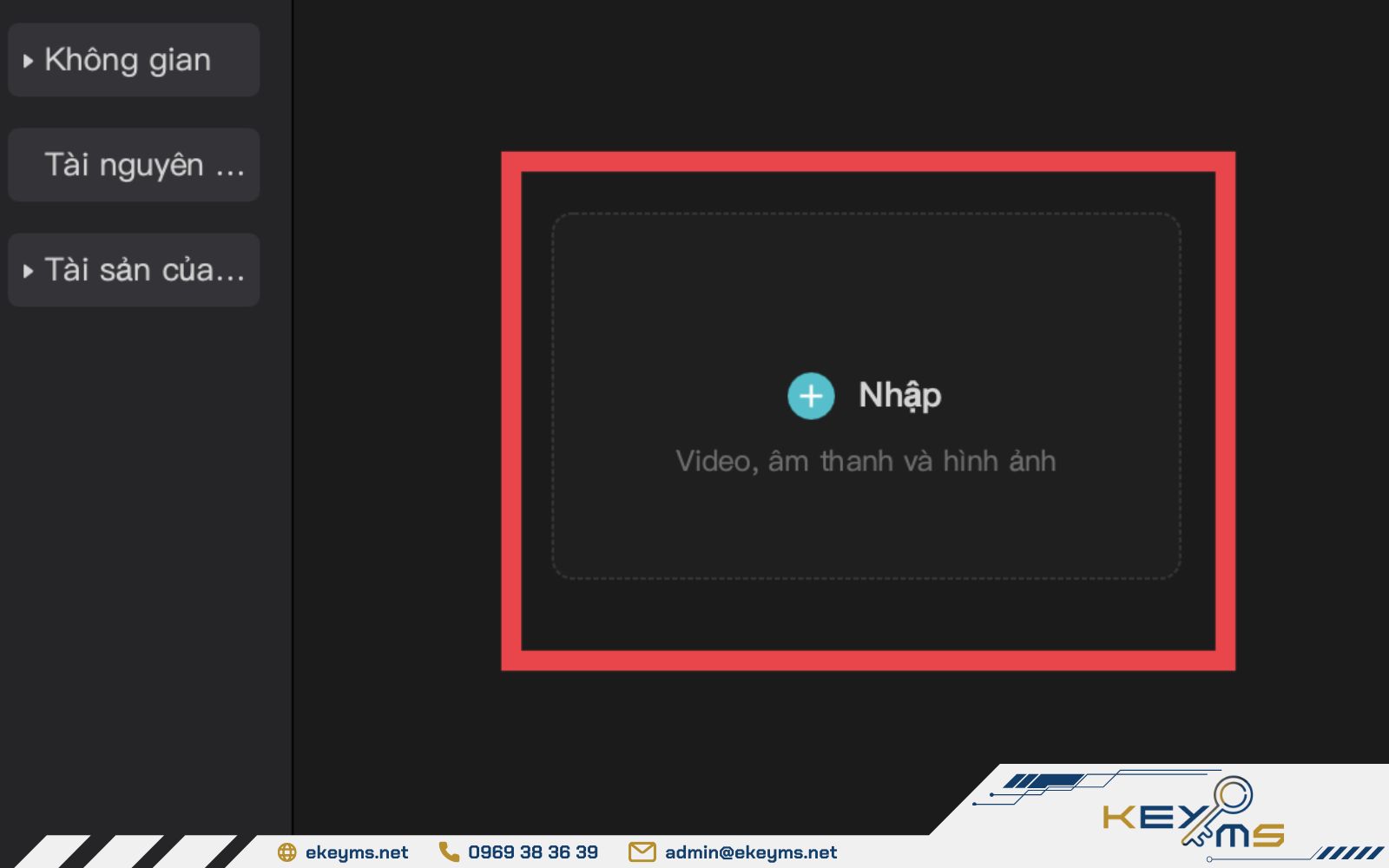 Tại mục nhập, tiến hành tải video TikTok đã tải về lên