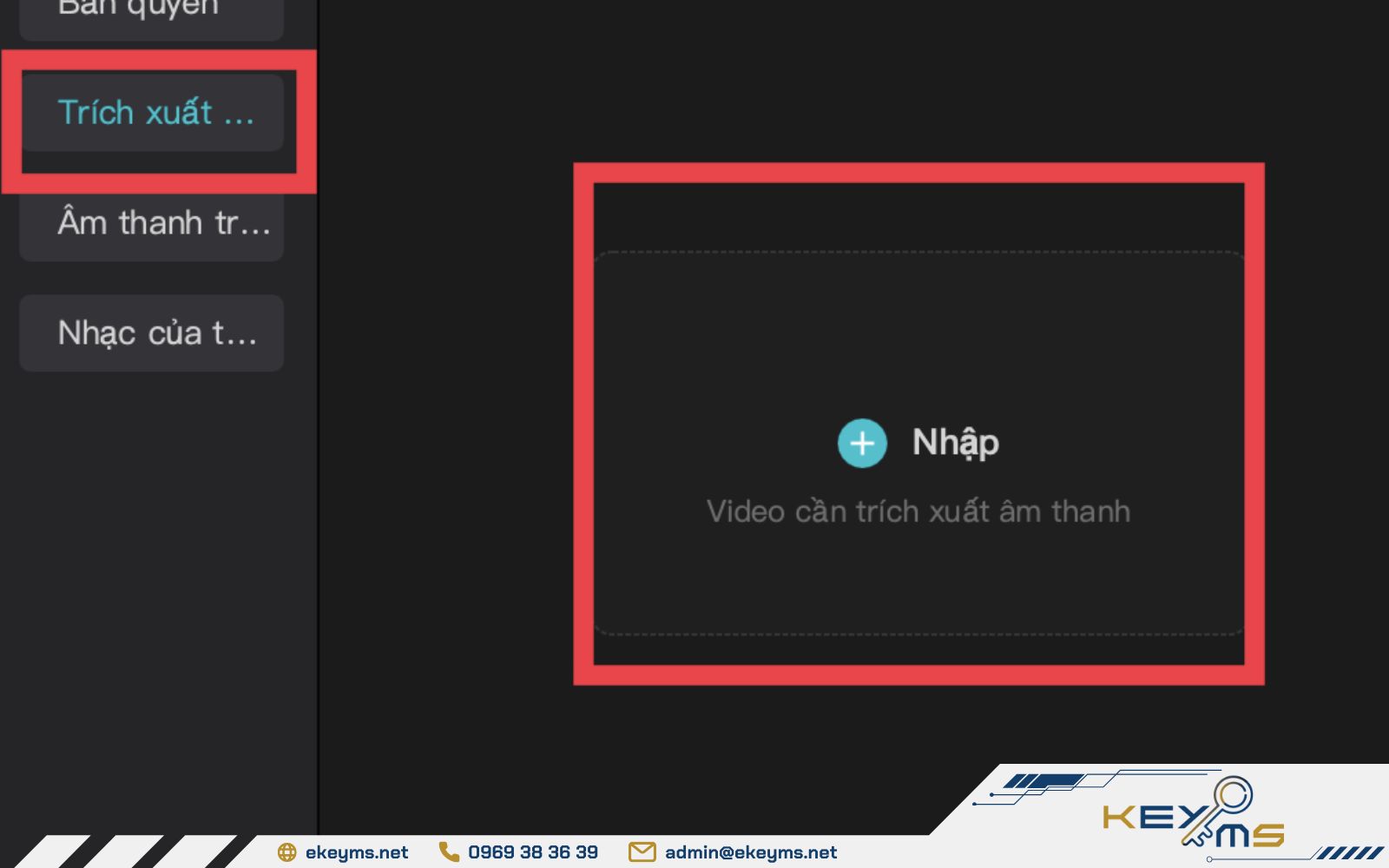 Chọn trích xuất âm thanh để hoàn thiện cách lấy âm thanh trên tiktok vào CapCut