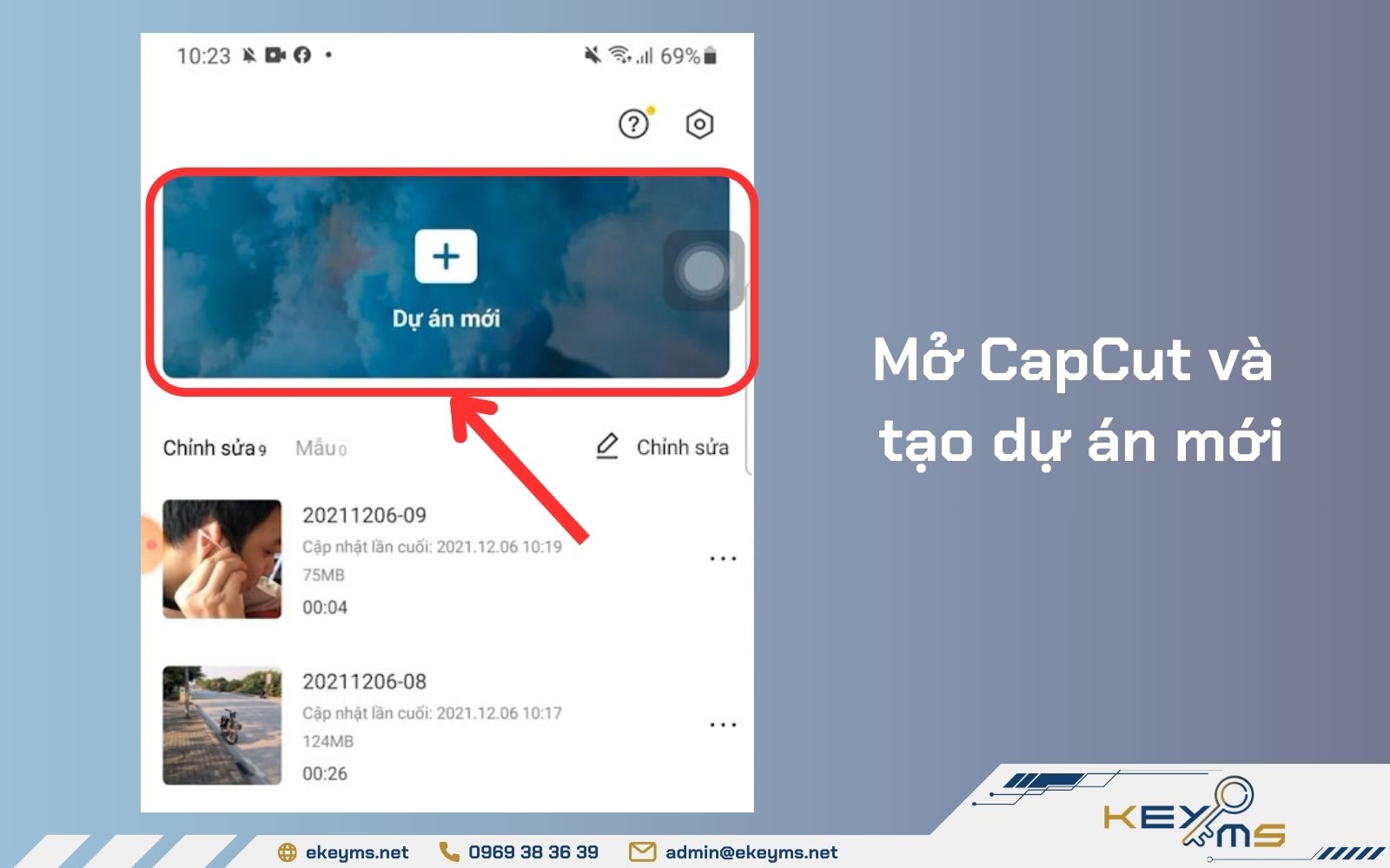 Hướng dẫn cách ghép video CapCut trên điện thoại chạy song song
