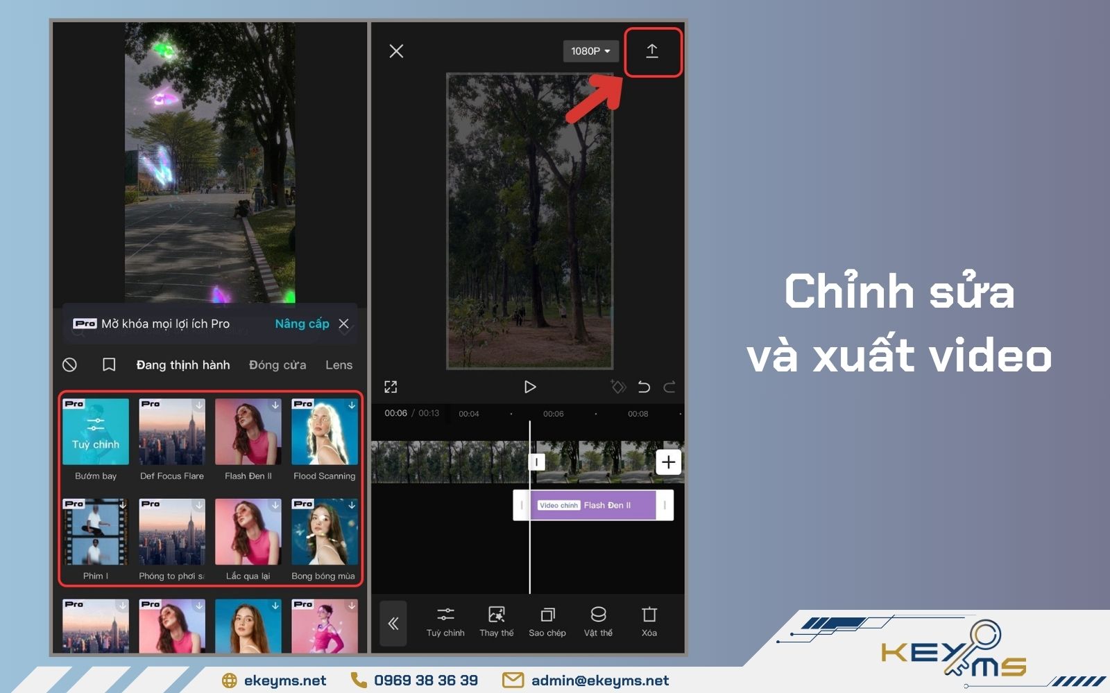 Hoàn tất cách ghép 2 video vào 1 khung hình trên CapCut