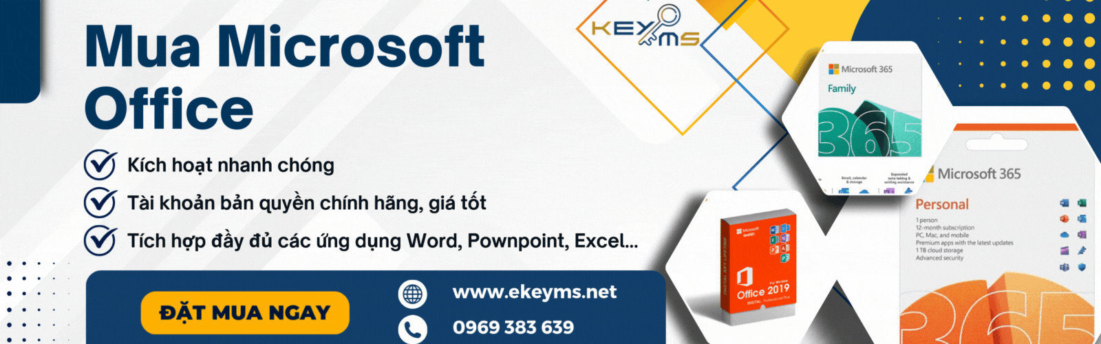 Đặt mua tài khoản Microsoft tại Ekeyms
